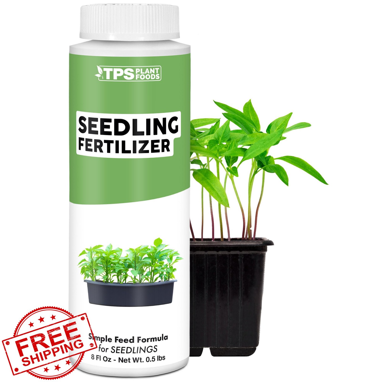 Seedling Fertilizer Plant Food 8oz, for Starts and Young Plants
