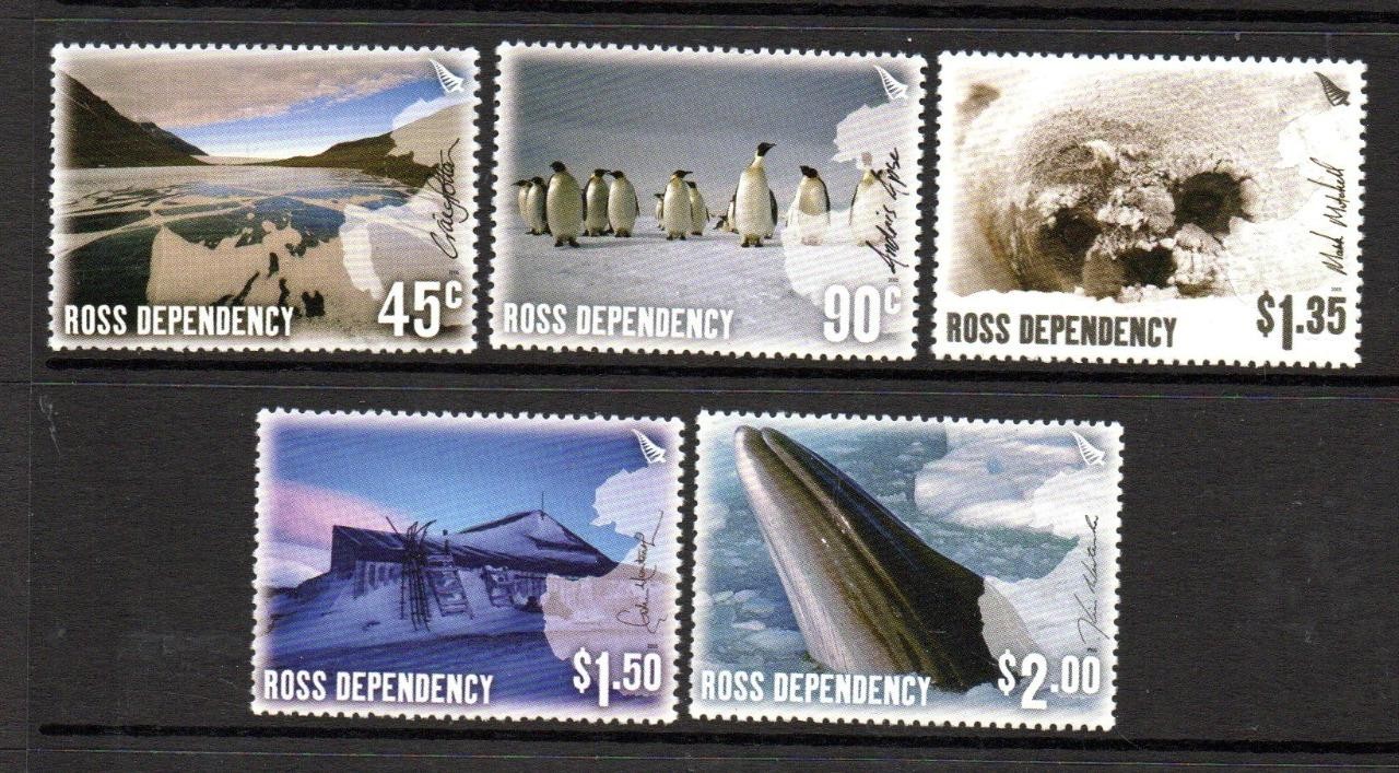 ROSS DEPENDENCY MNH 2005 SG94-98 PHOTOGRAPHS OF ANTARCTICA