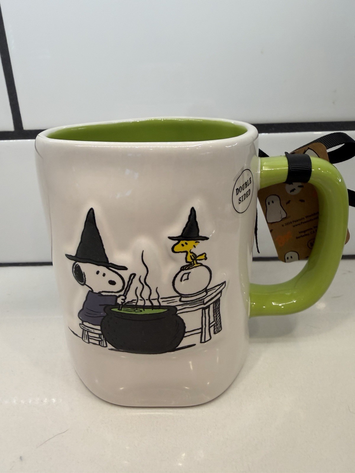 Rae Dunn Snoopy & Woodstock Halloween Mug Stirring the Cauldron NWT