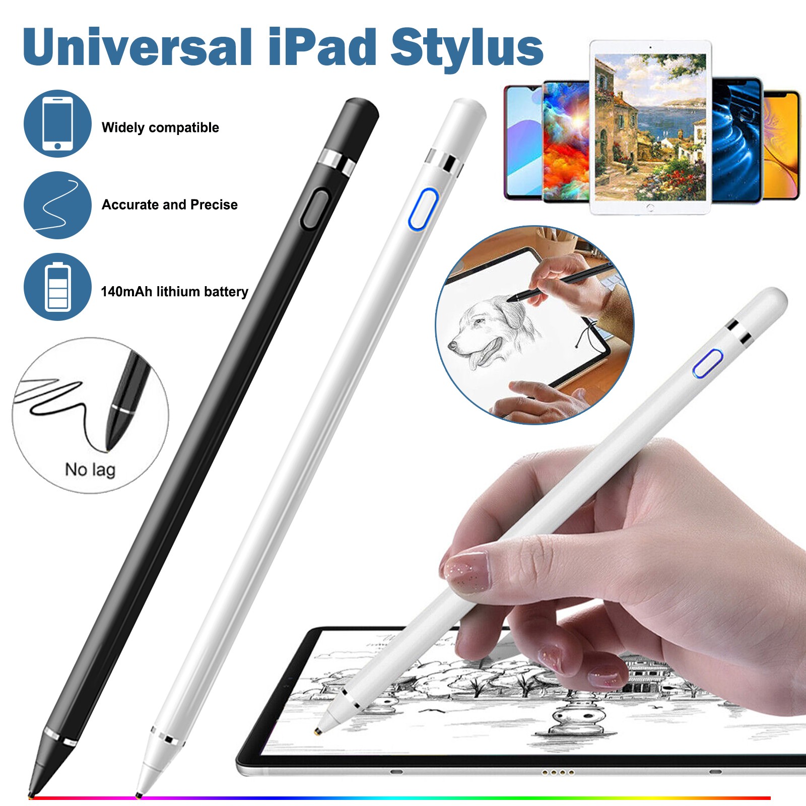 Stylus Pen for Apple iPad Pencil iPad Pen A16 10th 9th 8th 7th 6th Gen 2018-2025