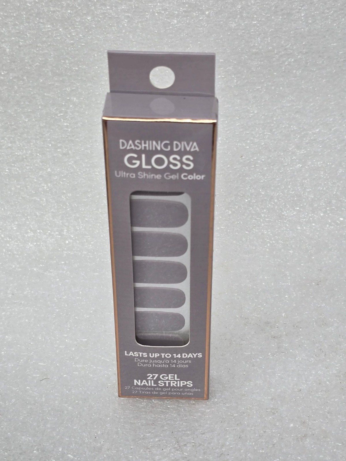 Dashing Diva Gloss Ultra Shine Gel Nail Strips 27 Count London Fog GSC115