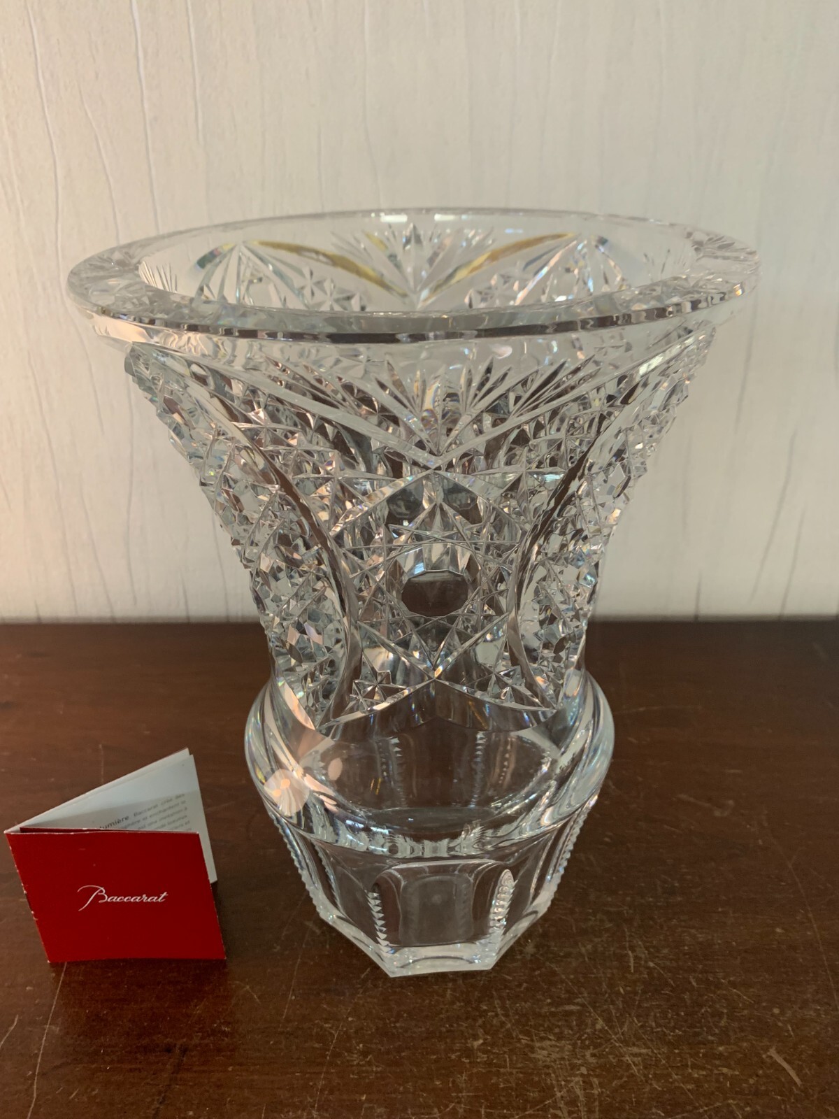 Baccarat Cut Crystal Flared Vase