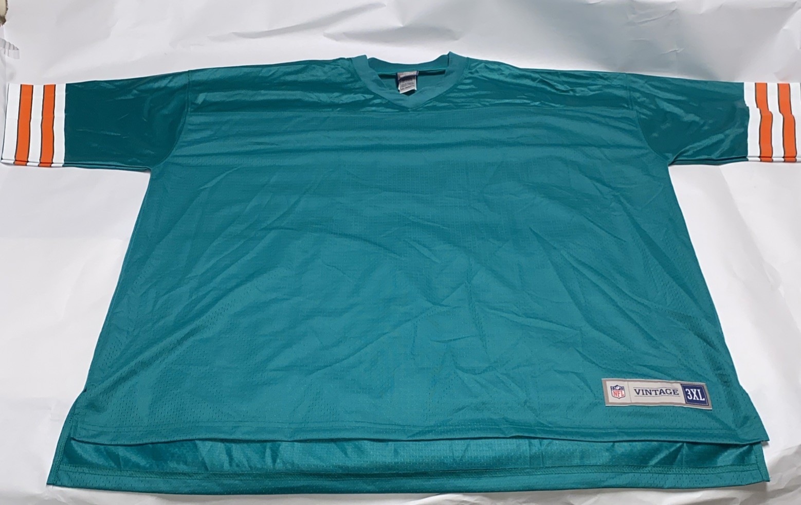Vintage Miami Dolphins Blank Jersey – NFL Pro Line – Aqua/Orange – Size 3XL– NWT