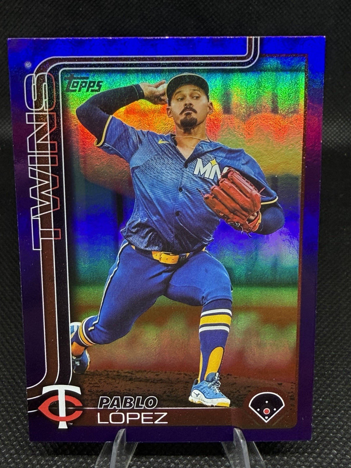 Pablo Lopez - 2025 Topps Series 2 Purple Rainbow Foil /250 Minnesota Twins #662