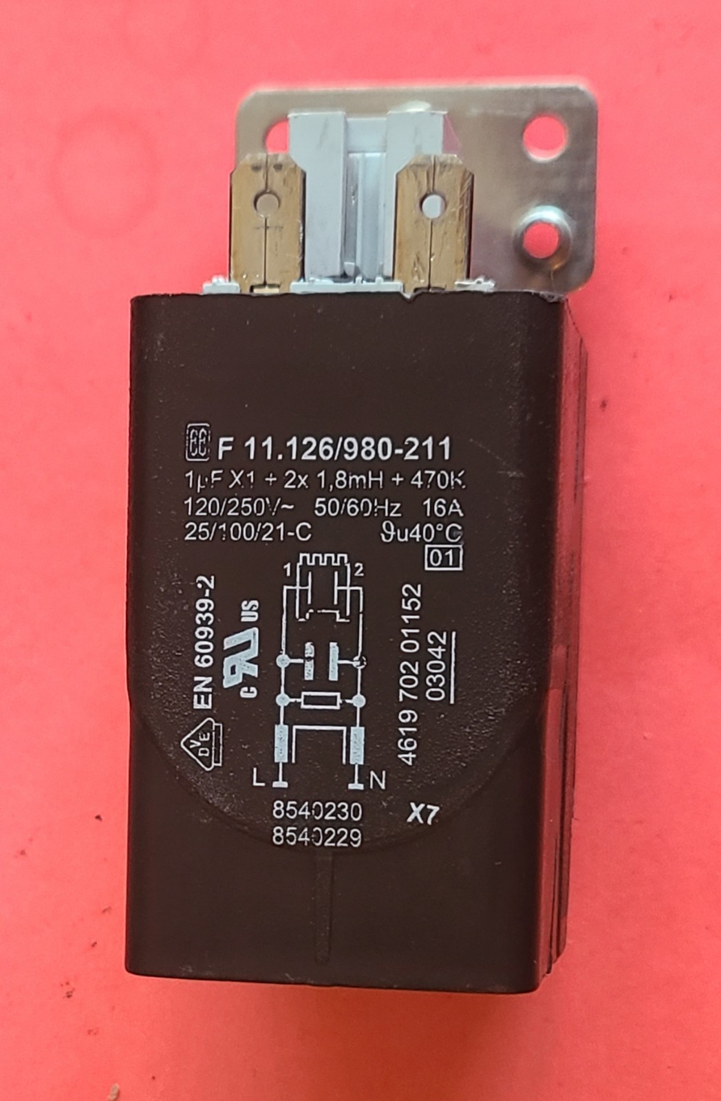 Whirlpool Washer Noise Filter 8540230 WPW10367632 W10339736