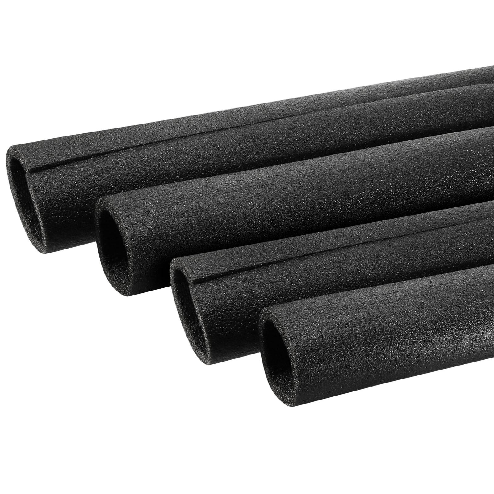 Foam Tube Sponge Protective Sleeve Black 60mm(2.36 Inch) ID, Pack of 4