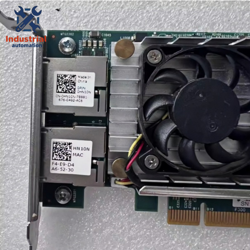 DELL 0HN10N Broadcom 57810S/A 10GbE Dual Port RJ45 NIC Low Profile Bracket