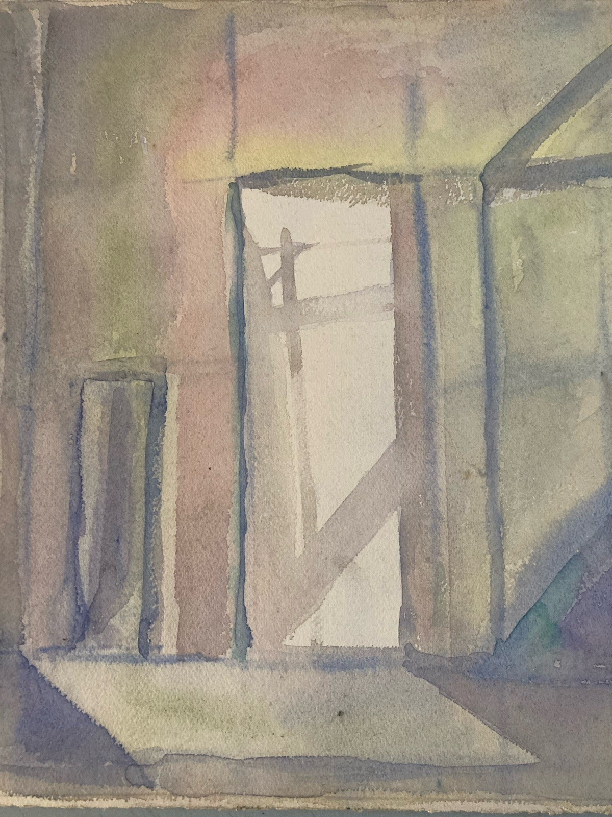 Very Beautiful Abstract Watercolor Painting On Abstract Paper Signed