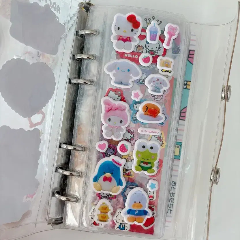 Sanrio Hello Kitty Sticker Book 6-Ring Setup