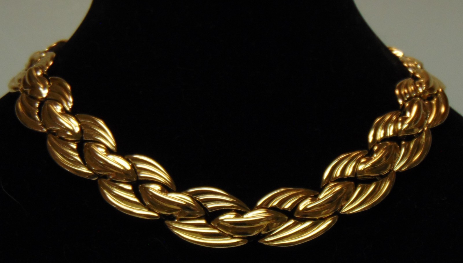 TRIFARI Braided Design Gold Tone Collar Necklace