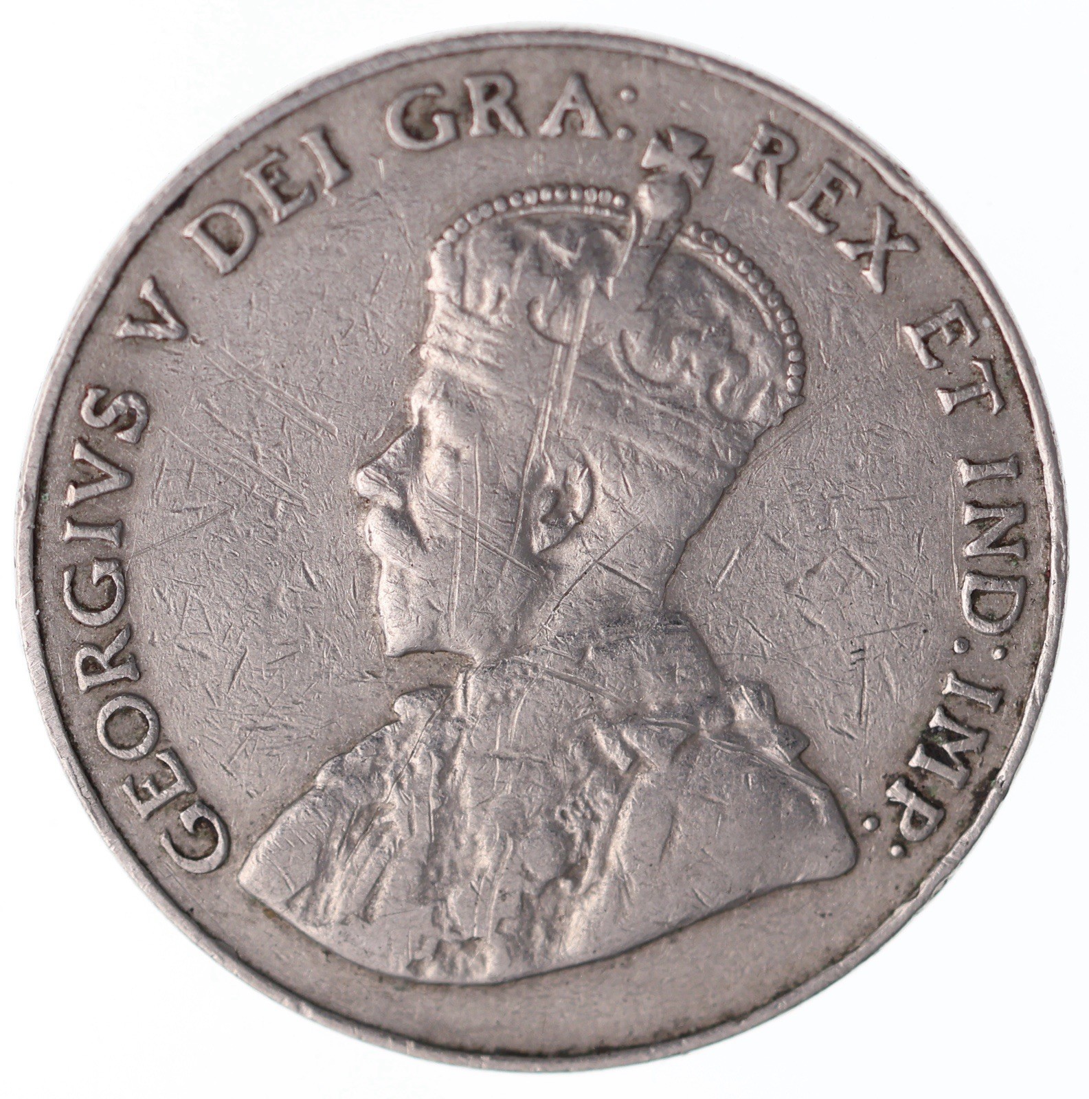 1933 Canada 5 Cents - VF - Scratches Lot#13699