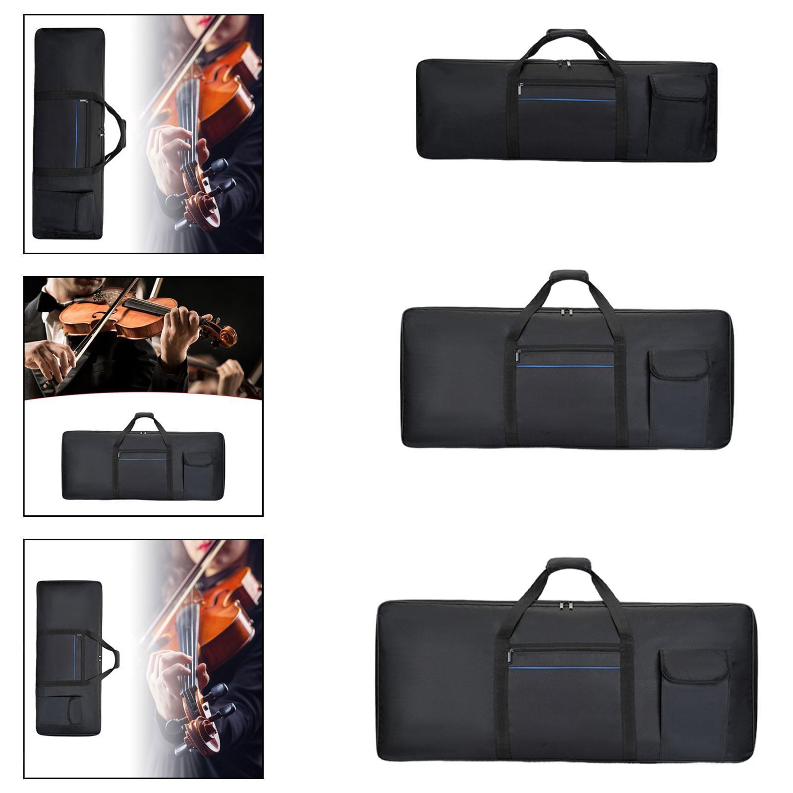 61 Keys Keyboard Bag Thickened Portable with Handle Protection Case with Pocket