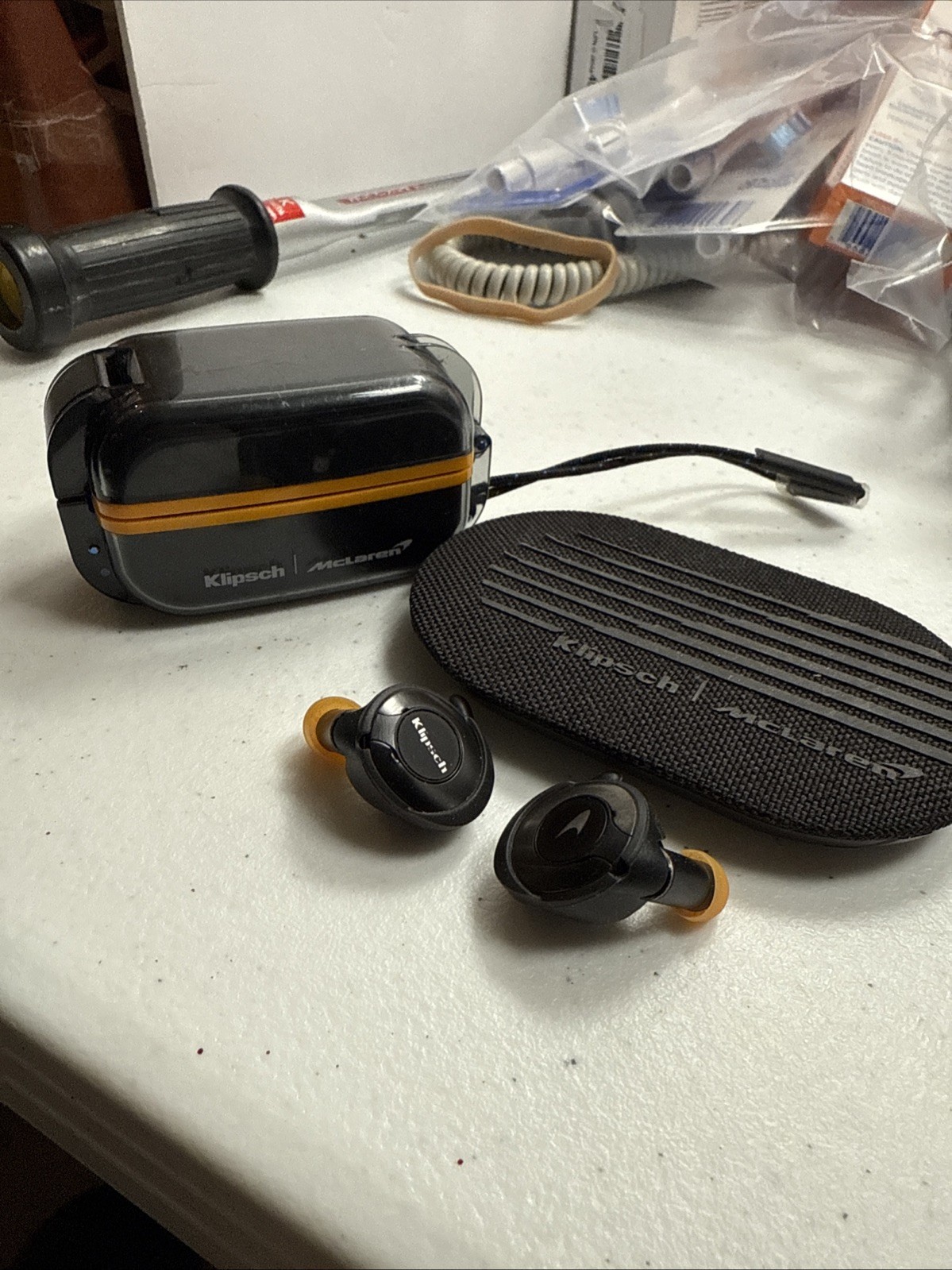 Klipsch - McLaren T5 II True Wireless Sport McLaren Edition Earbuds READ