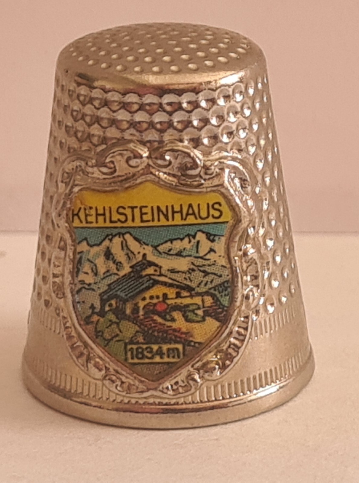 Thimble Kehlsteinhaus Germany Collectable Thimble Silver tone metal 
