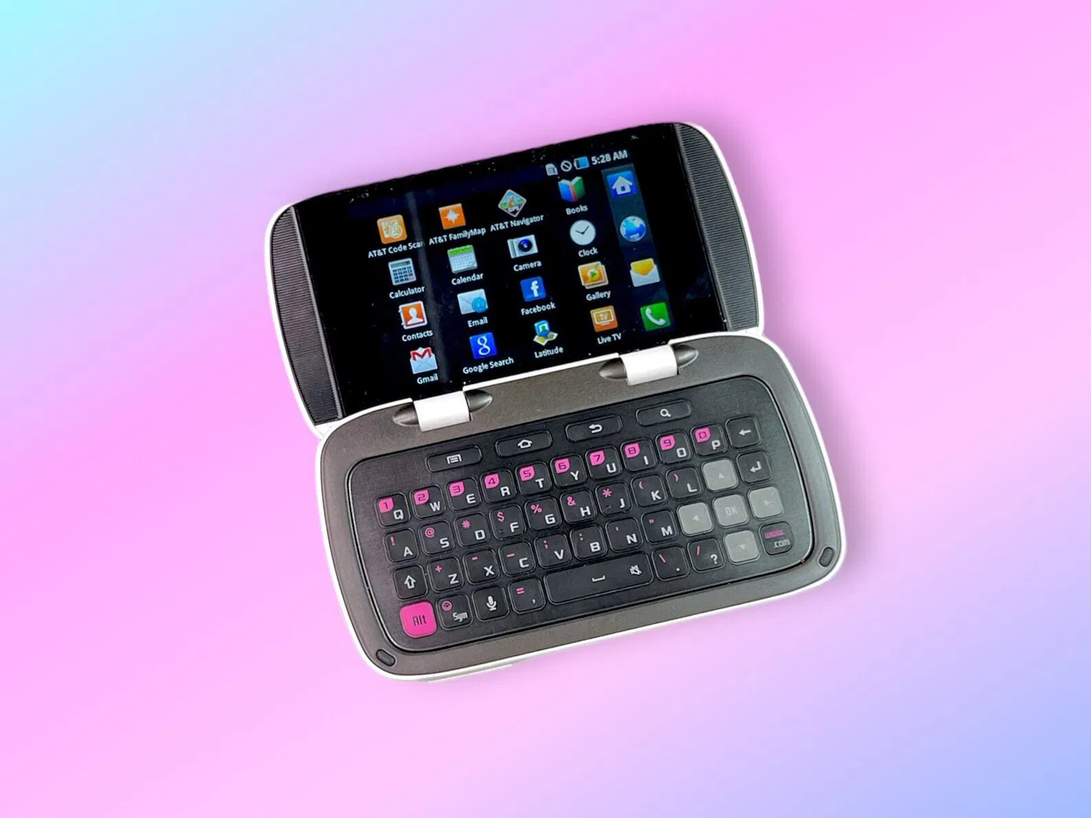 Vintage Y2K Samsung Keyboard Flip Cell Phone.Rare. Works!