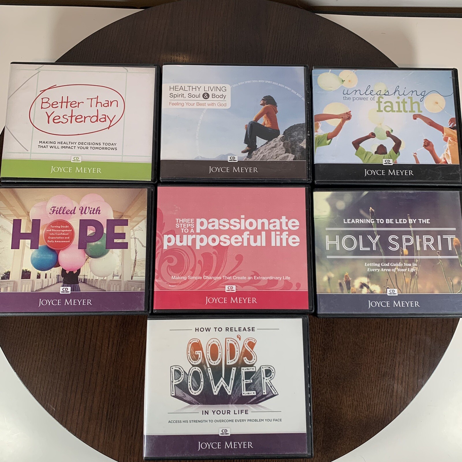 Joyce Meyer Ministries Bundle of 7 Audio Teaching Christians Lessons Hope God