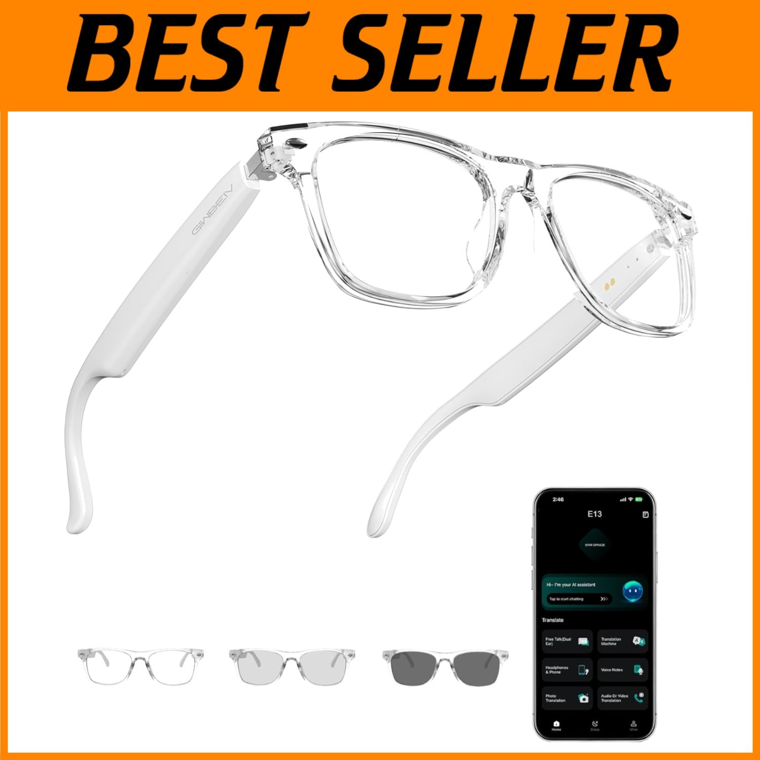 Smart Translation Glasses, 164 Languages