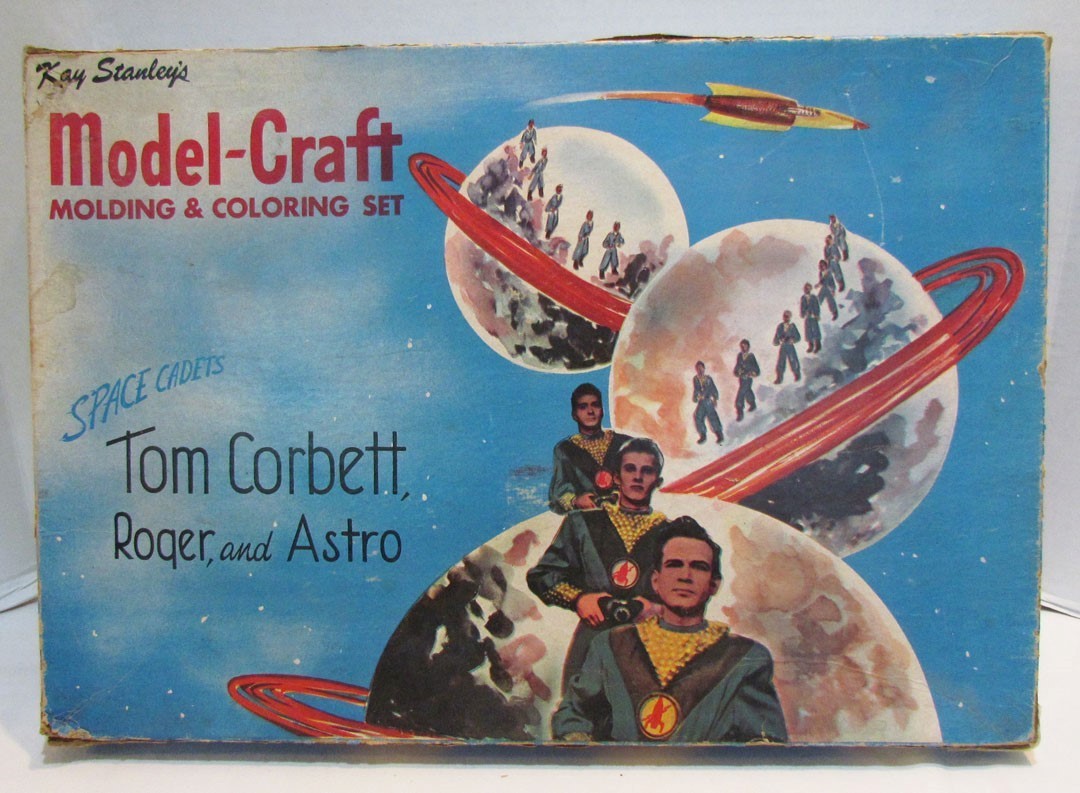 TOM CORBETT SPACE CADET 1950's MODEL-CRAFT MOLDING AND COLORING SET no. 53 AS-IS