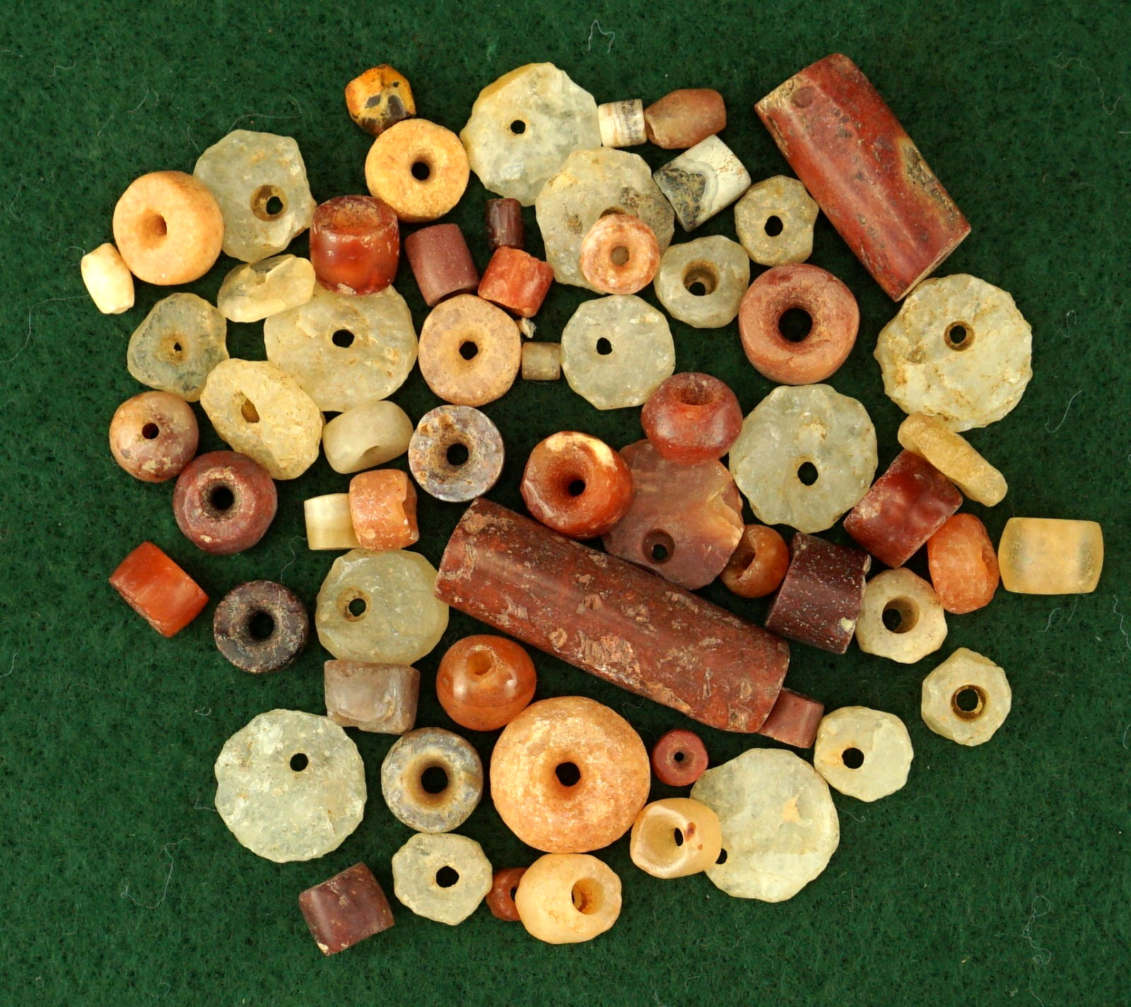 Pile of Nice Stone Beads * Saharan Neolithic *