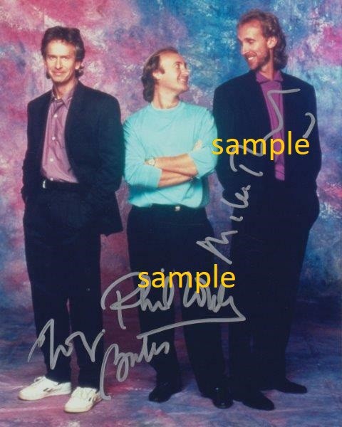 GENESIS BAND REPRINT 8X10 PHOTO AUTOGRAPHED SIGNED MAN CAVE GIFT PHIL COLLINS