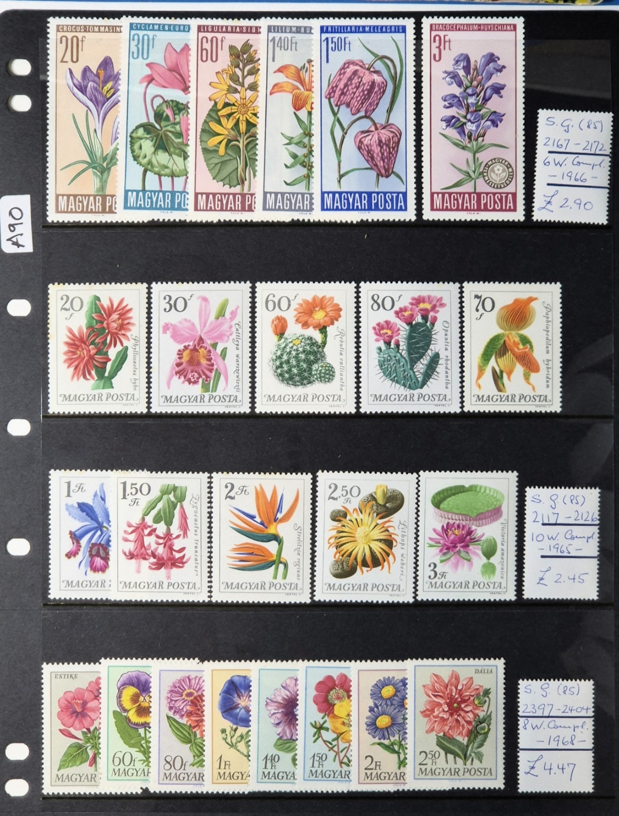 Wild Flowers / FAUNA - Stamp Sets - HUNGRY - Postage Stamps - Sold as Seen (A90)
