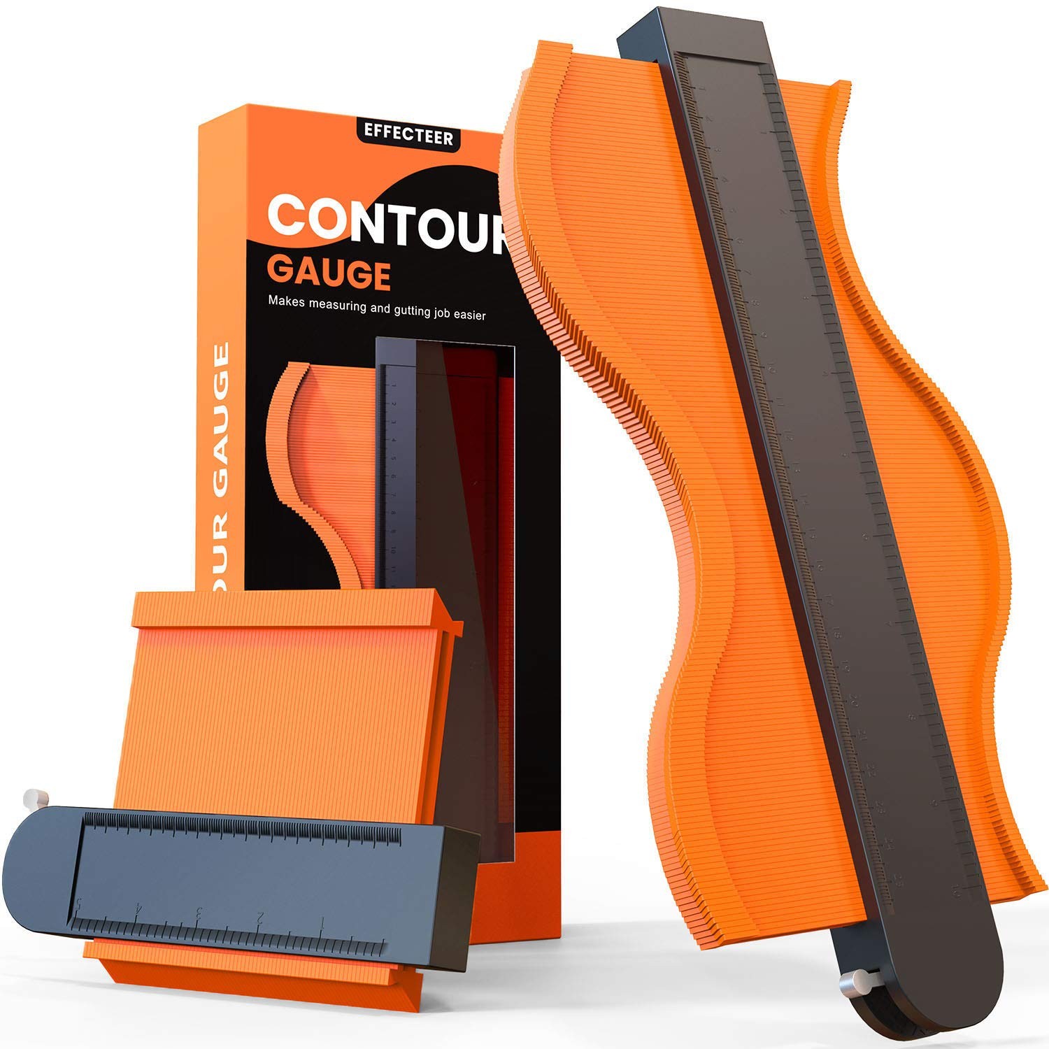 Contour Gauge Duplicator with Lock, 2 Pack Widen Shape Contour Duplication Gauge