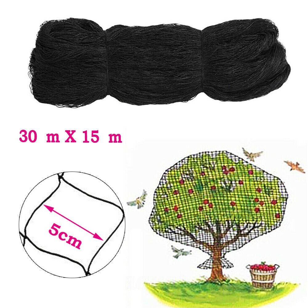 50X100 Ft Anti Bird Netting Bird Poultry Fish Aviary Game Multi-Net Mesh Nylon