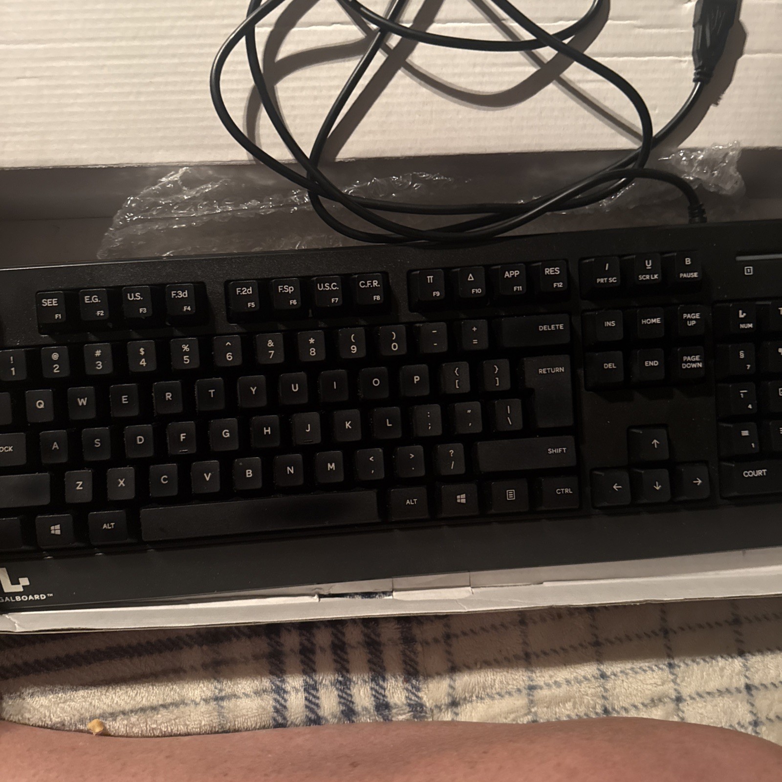 LegalBoard Wired USB Keyboard For Lawyers Law Students BHP-LB001 Used