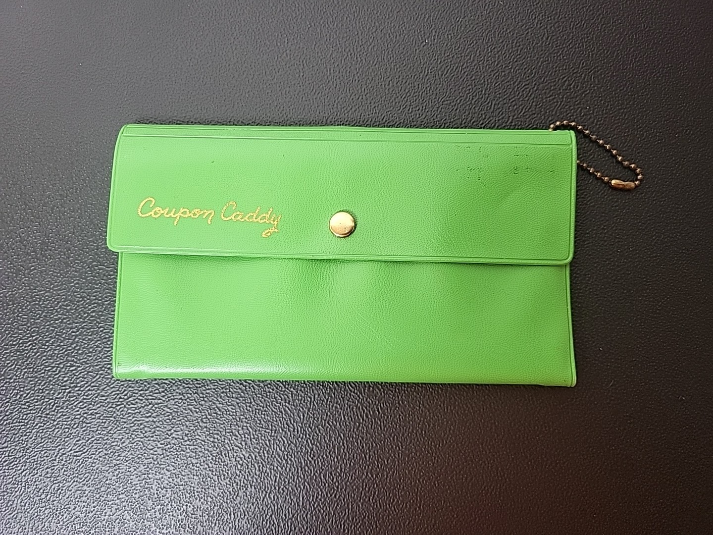 Vintage Green Coupon Caddy