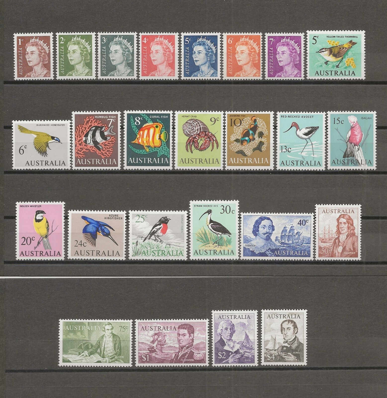 AUSTRALIA 1966 SG 382/402 MNH