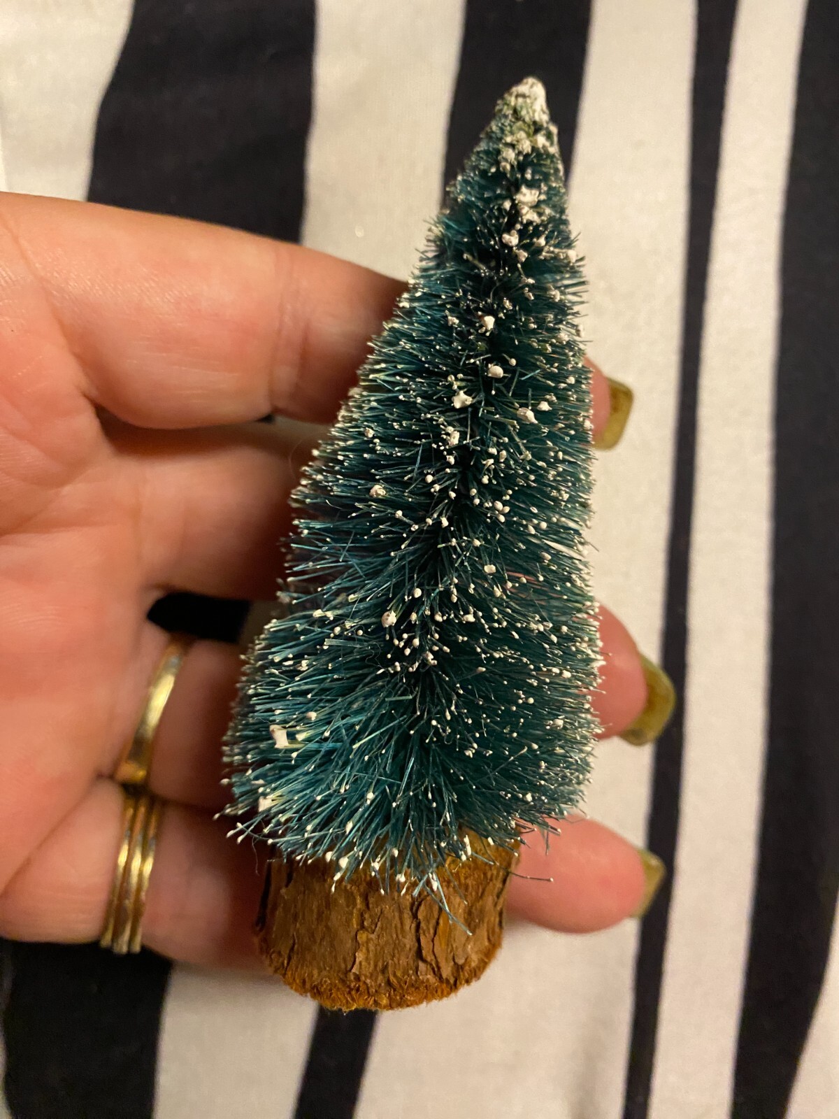 Vintage Tiny Bottle Brush Tree Christmas 2 3/4"