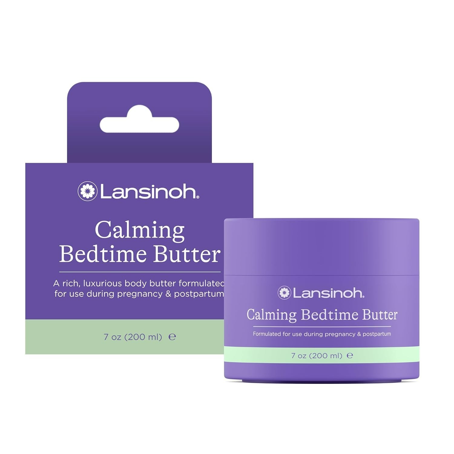 Lansinoh Calming Bedtime Butter Calm Magnesium Body Lotion 7oz Pregnant Moms