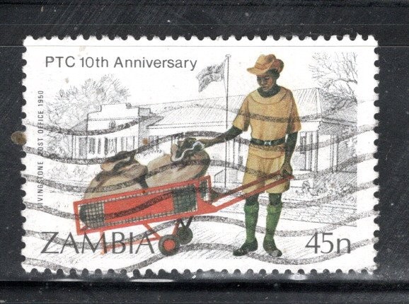 ZAMBIA AFRICA STAMPS USED LOT 62104