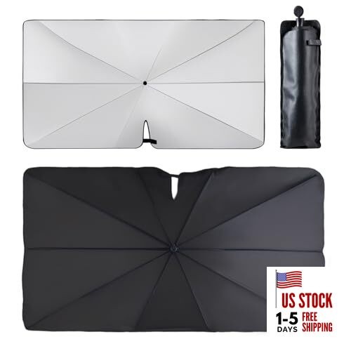Universal Windshield Sun Shade Foldable – Front Car Window 55.2*31.2 inch