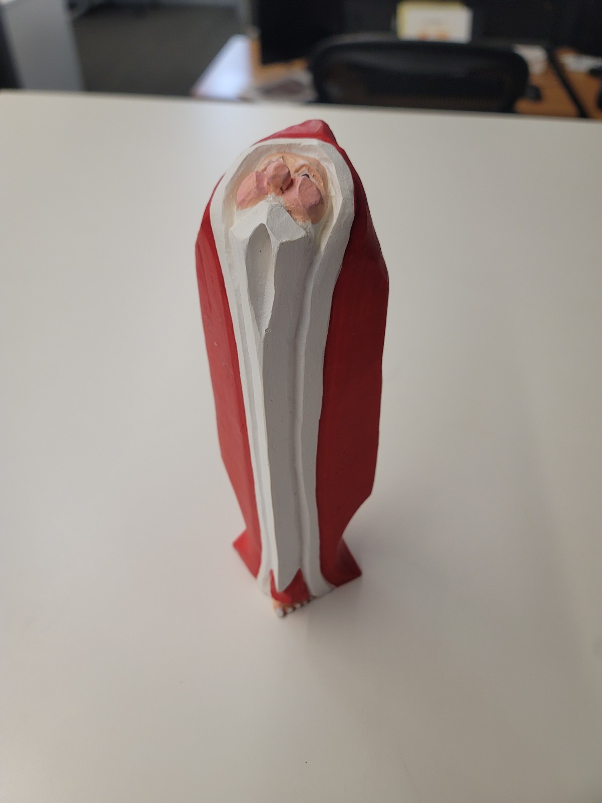 Dept 56 Carved Barefoot Santas Lot Set of 2 (10 in and 8 in) - Christmas Figures