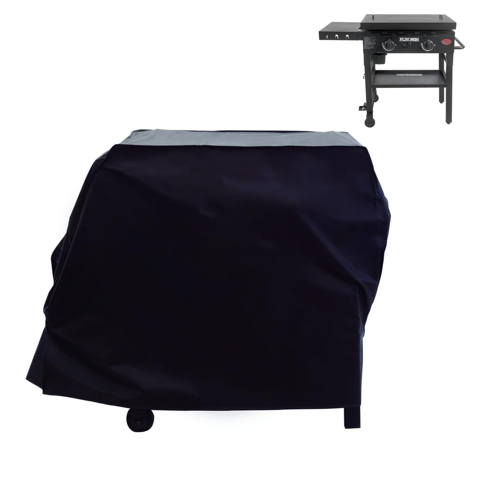 Char-Griller Flat Iron 2 Burner Grill Cover 45" Heavy Duty Waterproof UV Res