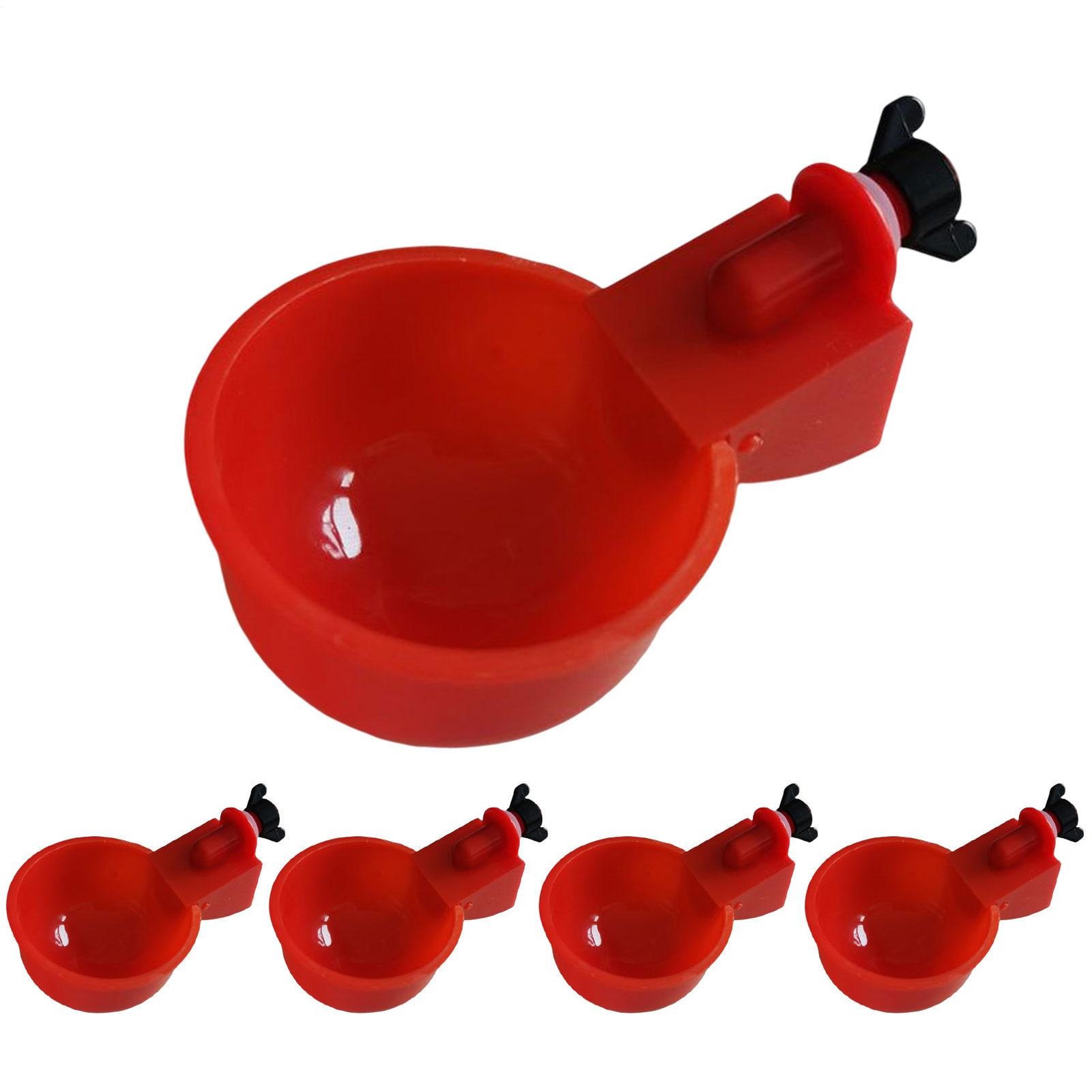Chicken Automatic Watering Cups 2/5/12 PCS Drinker Waterer For Duck Quail Hen 