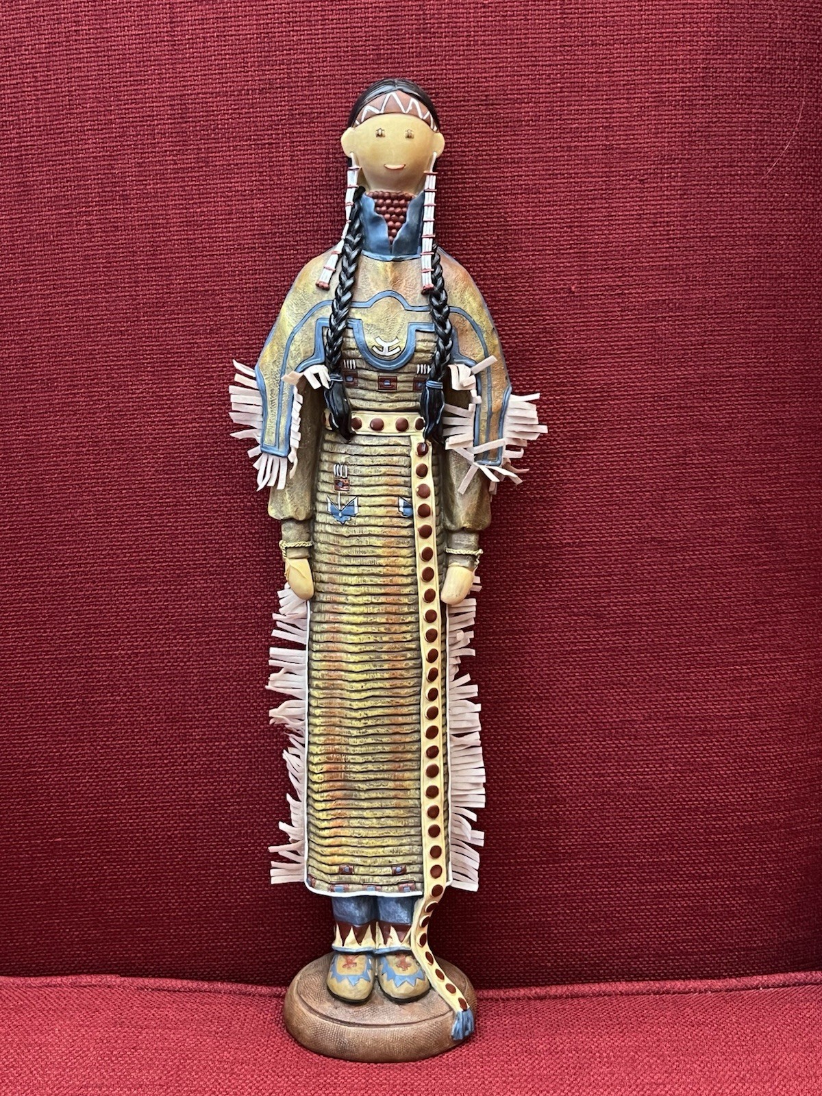 Vintage TRIPPIES Native American Style Kachina Doll Hand Painted Southwest Art