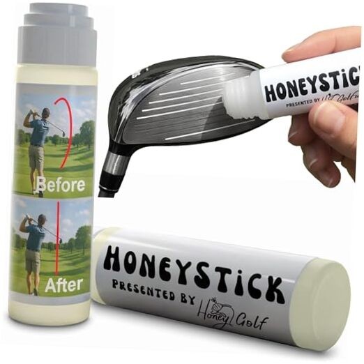 HoneyStick Anti Slice Gel for Golf Clubs - Anti-Hook Spin Reducer for Driver, 1