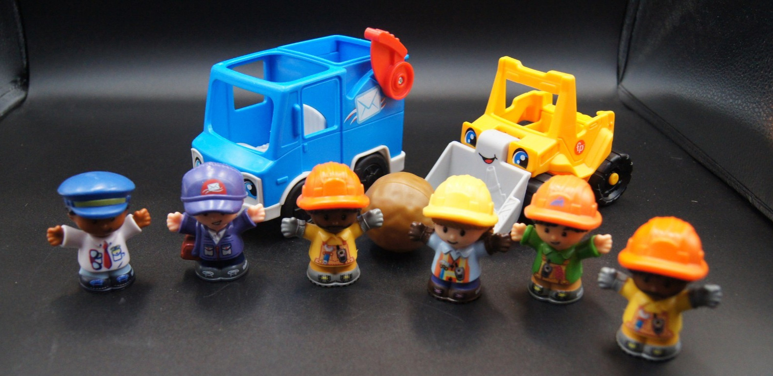 Lot of Misc Working Fisher-Price Little People, modern, Mail, Construction