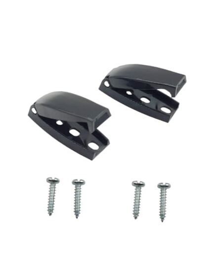 E210 RV Black Rounded Baggage Door Catch Compartment Clips Latch, for Camper 