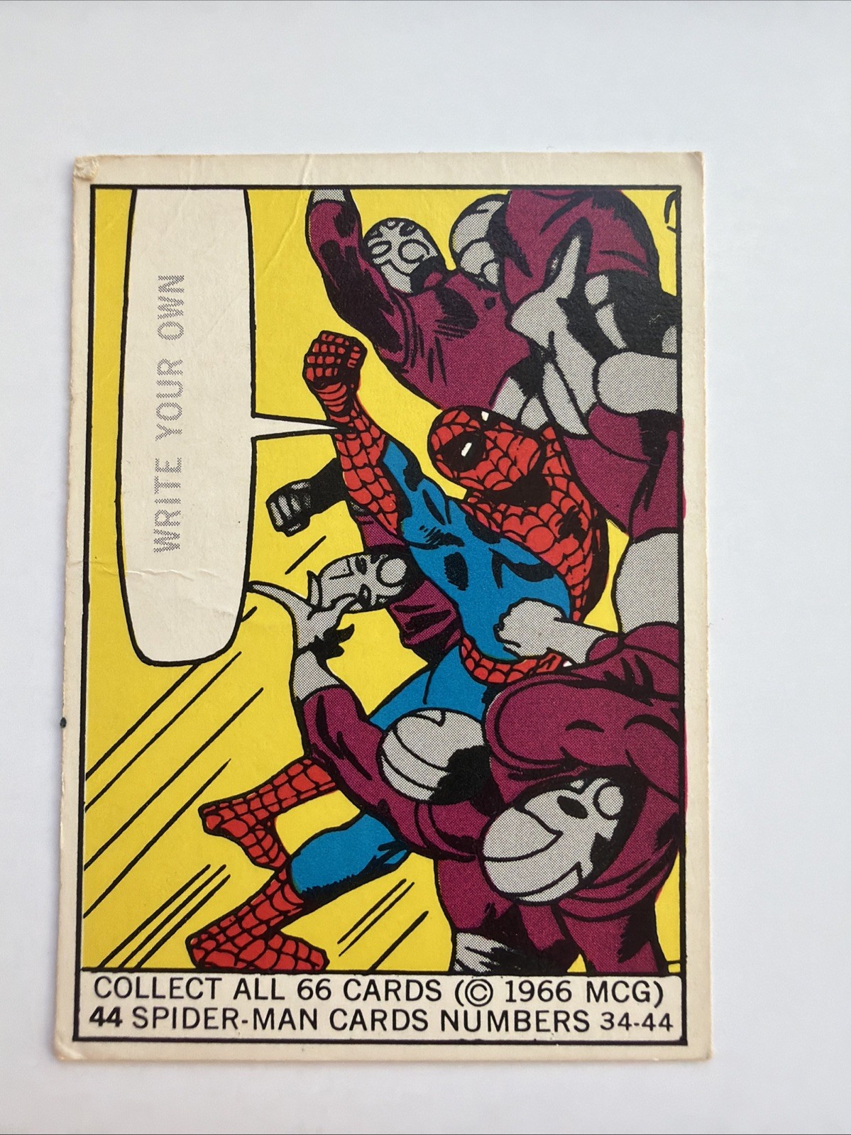 1966 Donruss Marvel Captain America Trading Card #44 Vintage Rookie Card
