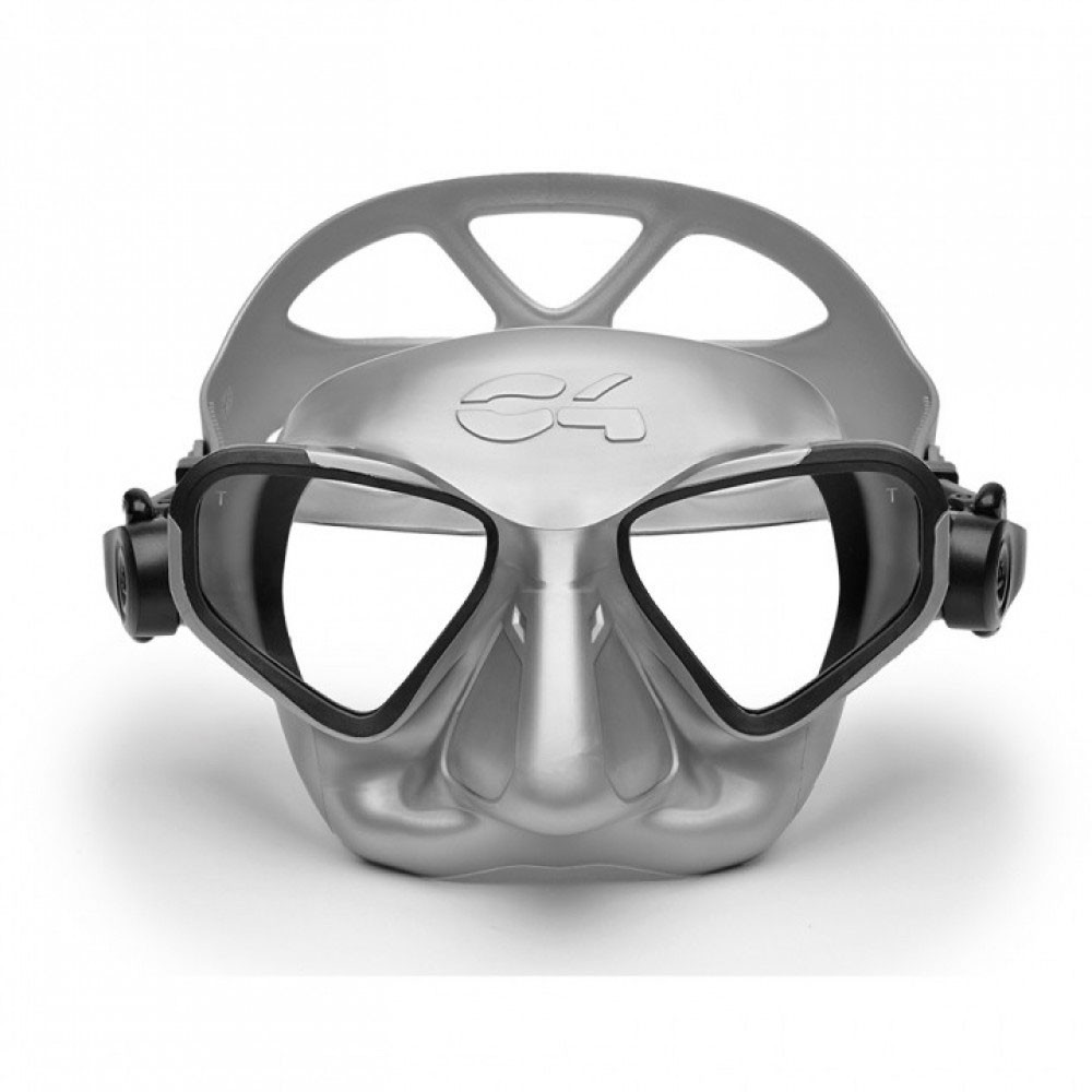 C4 Falcon Mask w/ Antifog Lens - Silver