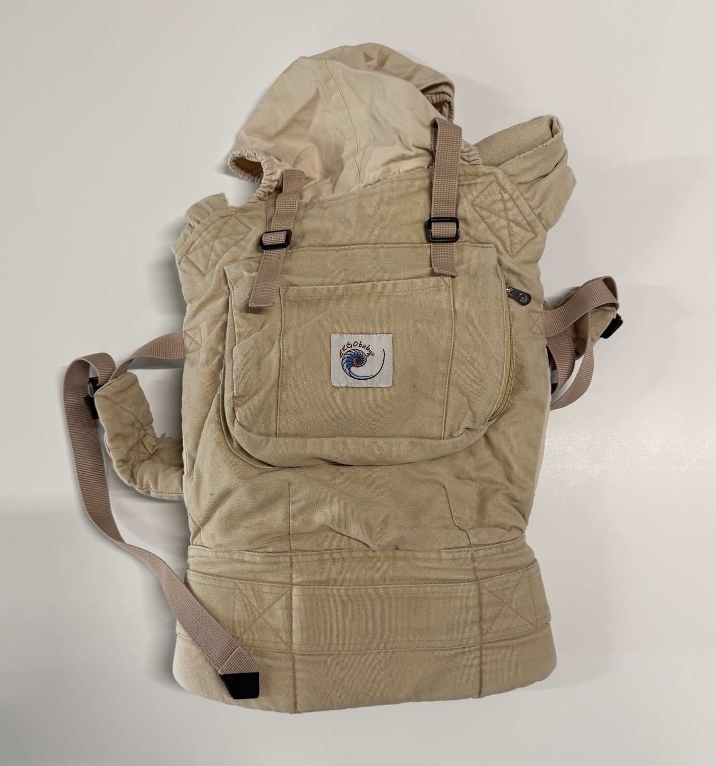 Ergo Baby Baby Carrier Infant Beige Adjustable Padded Pocket