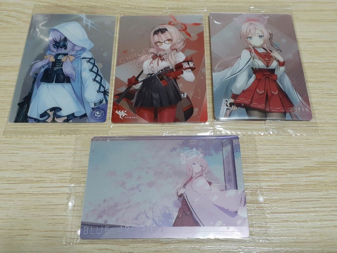 Blue Archive Wafer Cards 4 Pieces