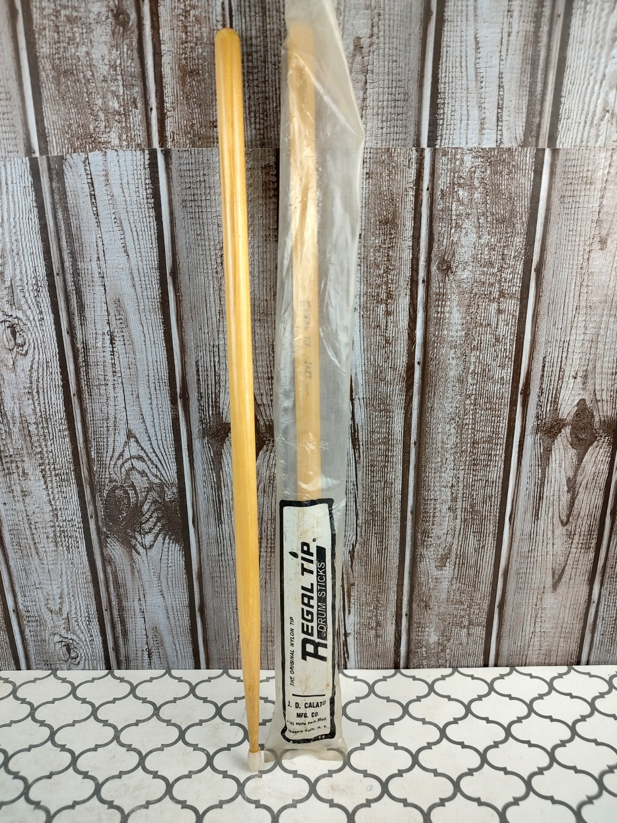 Vintage NOS Regal Tip Jazz Drum Stick Hickory Drumsticks Joe Calato Nylon USA