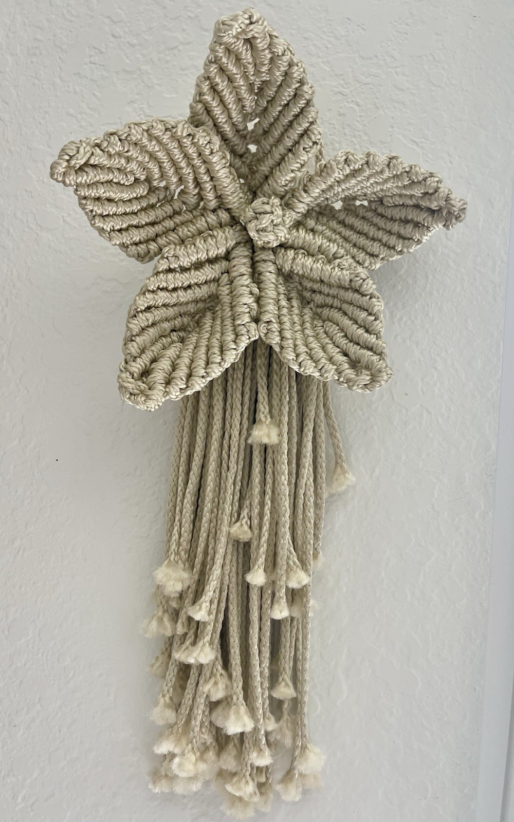 Handmade Flower 18x9 inches Macrame Wall Handing Art Decor Boho Home Decoration