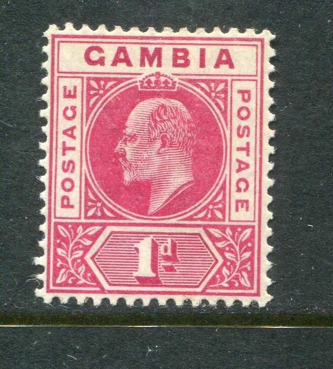 Gambia #29 Edward VII 1 P. [Mint Hinged]