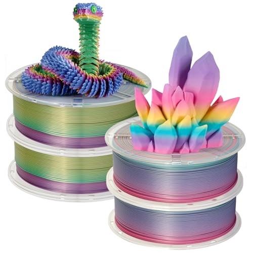  Rainbow 4KG PLA Filament Bundle 1.75MM 3D Silk PLA 4kg Rainbow Silk Pla 2