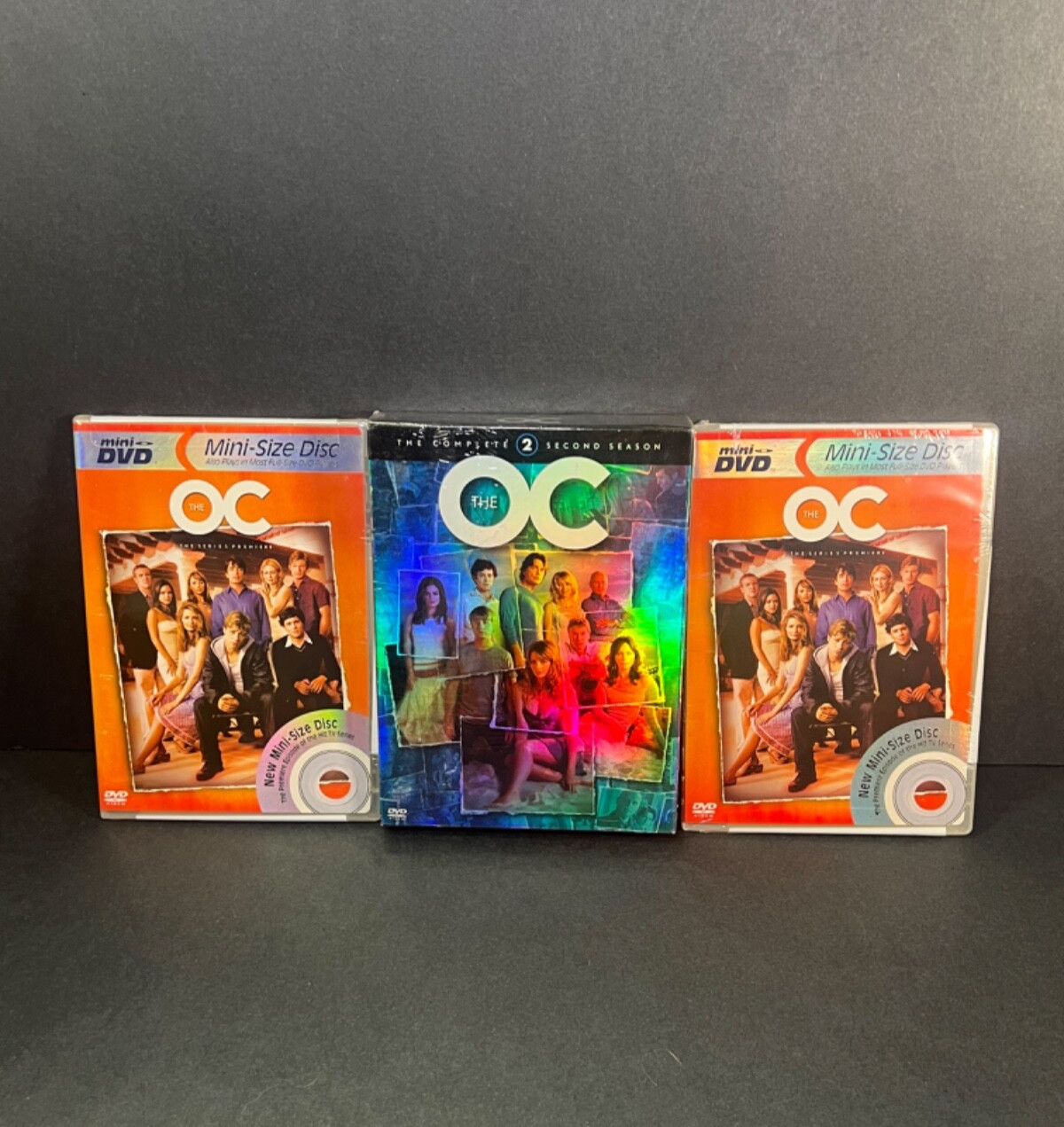 “The O.C.” TV Bundle: (2) Series Premier Mini-Discs + Complete Season 2 - SEALED